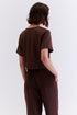 BLUSA DECOTE LINHO MARROM